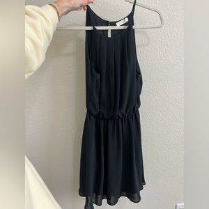 Black Lush High Neck Dress